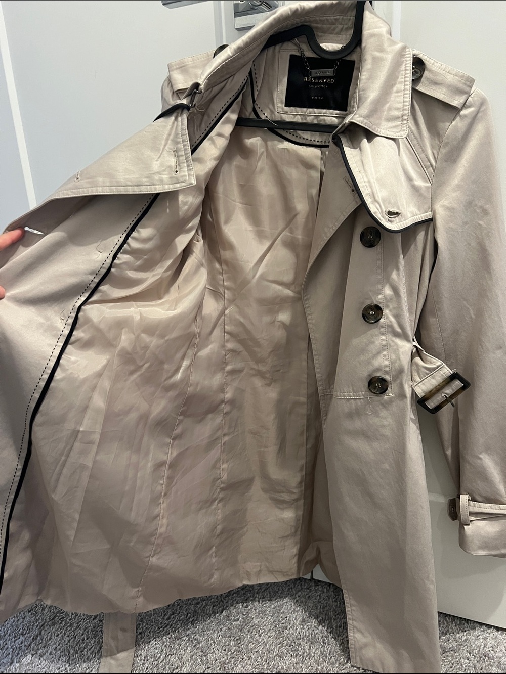 RESERVED Trench Coat - Picture 8 of 8